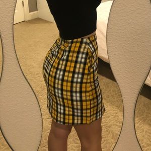 PLAID SKIRT - HOLLISTER